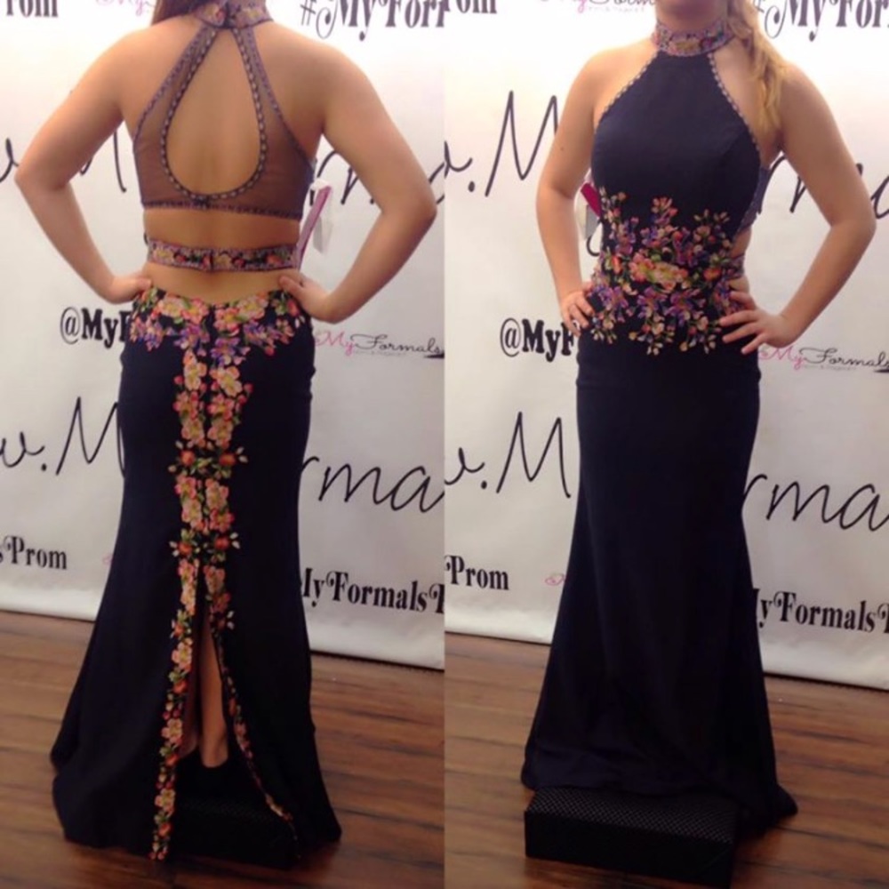 Navy blue prom dress